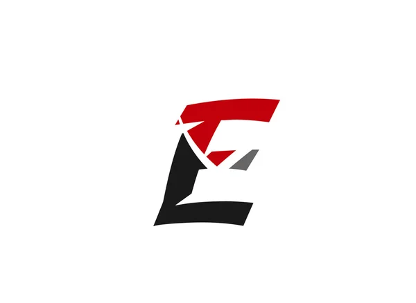 Abstracte pictogram logo voor letter E — Stockvector