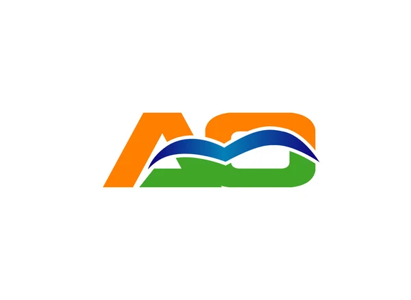 Logotipo inicial de la empresa OA — Vector de stock