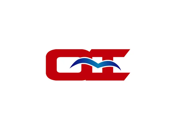 OI το λογότυπο επιστολή της εταιρείας που συνδέονται — Διανυσματικό Αρχείο