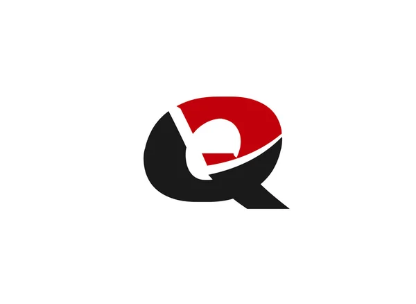 Векторная иллюстрация абстрактных иконок на основе логотипа буквы Q — стоковый вектор