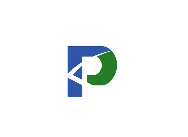 Letter P logo pictogram sjabloon elementen — Stockvector