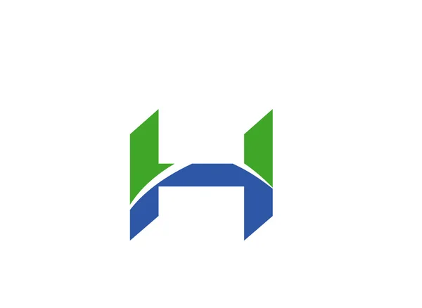 Abstrakt bokstaven H logo ikon design — Stock vektor