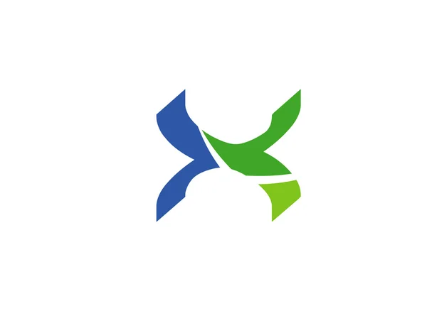Lettre X logo icône conception des éléments de modèle — Image vectorielle