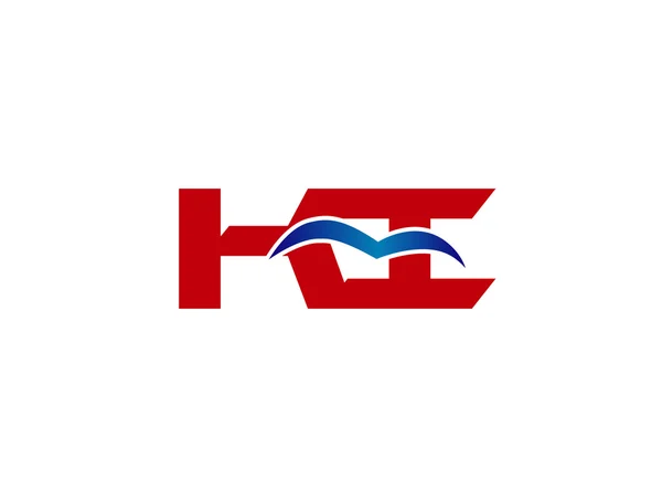 Logo surat terkait perusahaan KI - Stok Vektor