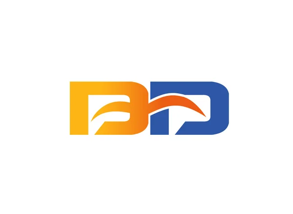 Logotipo de letras B y D — Vector de stock