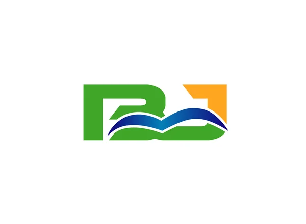 Letra PJ Logo. Letra PJ Logo — Vector de stock