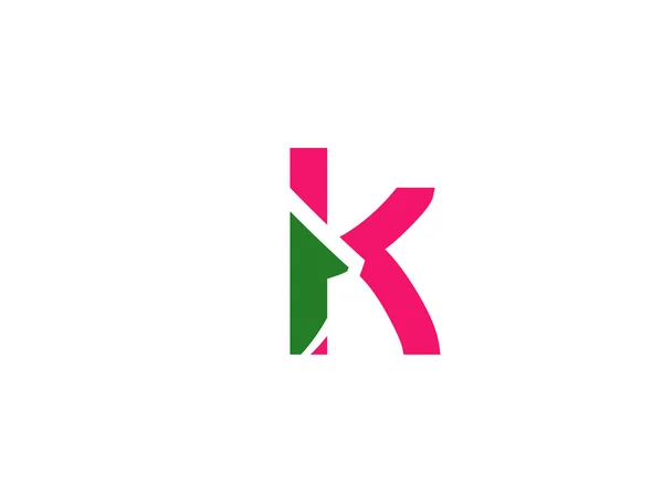 Mektup k logo simge — Stok Vektör