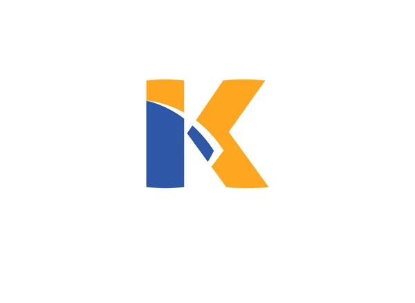Desain ikon logo huruf K - Stok Vektor