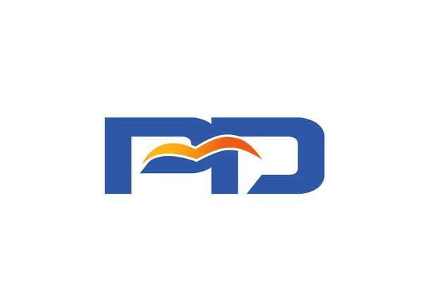 Логотип компании PD — стоковый вектор