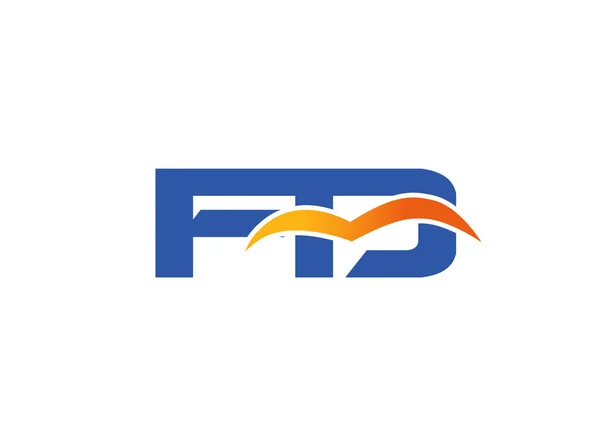 Логотип компании FD — стоковый вектор