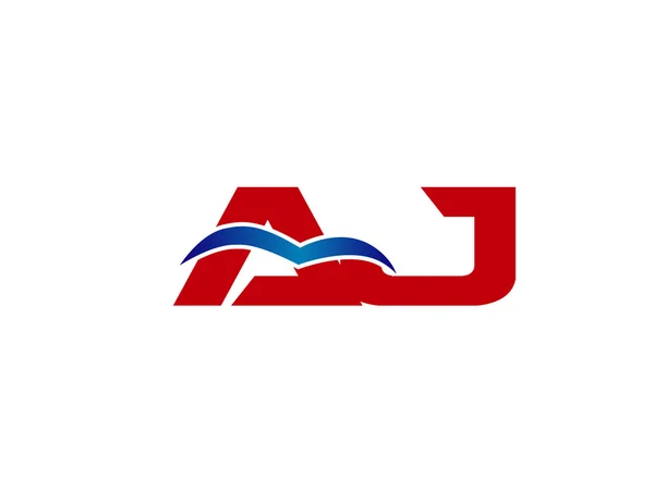 Logotipo de la letra vinculada al grupo AJ — Archivo Imágenes Vectoriales