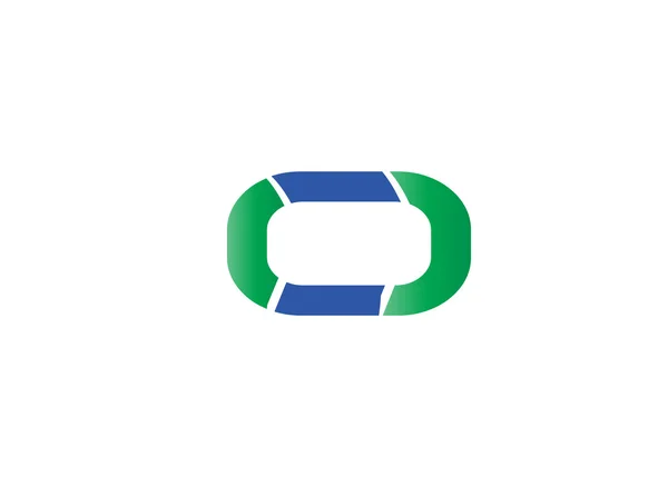 Vektor ilustrasi dari ikon abstrak berdasarkan huruf O logo - Stok Vektor