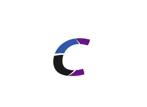Abstraktní ikony logo pro písmeno C — Stockový vektor