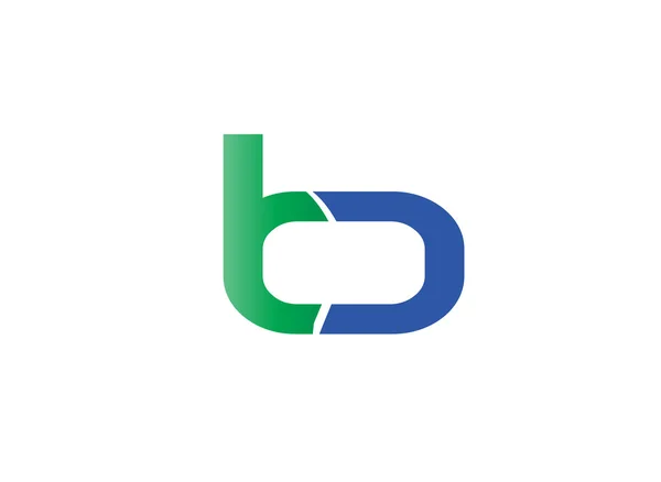 Abstracte pictogram logo voor letter B — Stockvector