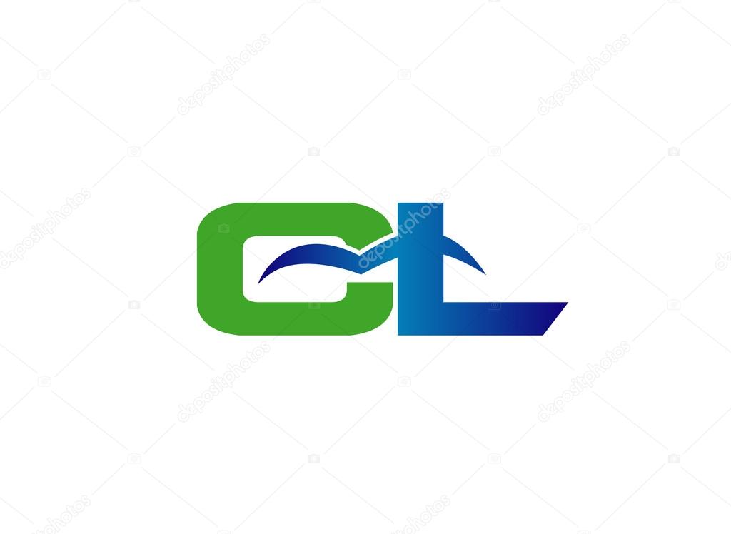 CL Logo. Vector Graphic Branding Letter Element