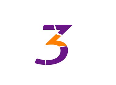 3 numaralı logosunu görmeniz gerekir. Vektör logo tasarım