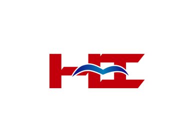 Merhaba Logo. Vektör grafik marka mektup öğesi