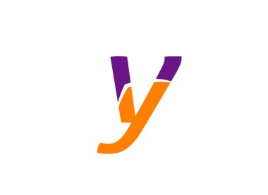Y harfi logo tasarım şablonu elementleri