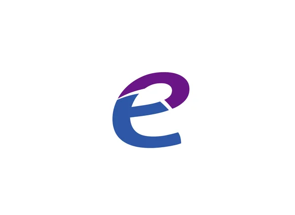 Элементы шаблона логотипа E буквы — стоковый вектор