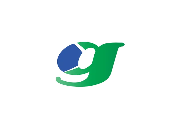 Abstrakt ikon baserad på bokstaven g — Stock vektor