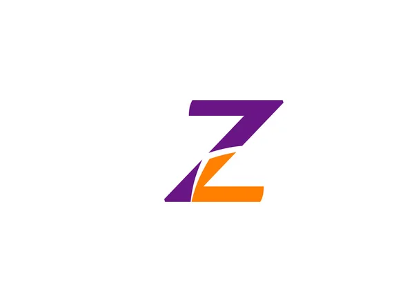 Carta Z logotipo ícone design elementos de modelo — Vetor de Stock