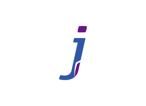 Absztrakt ikon J betű alapján — Stock Vector
