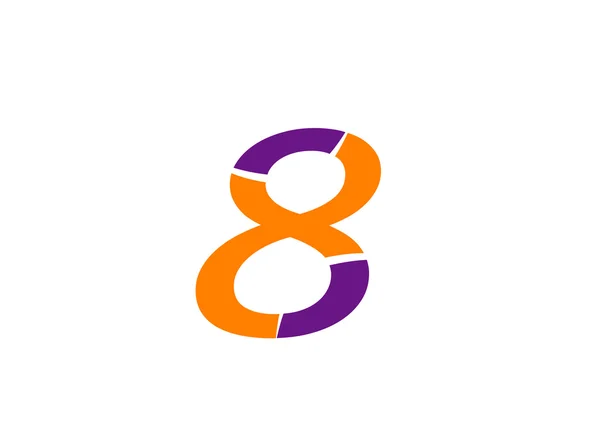 Logo numer 8. Wektor logo design — Wektor stockowy