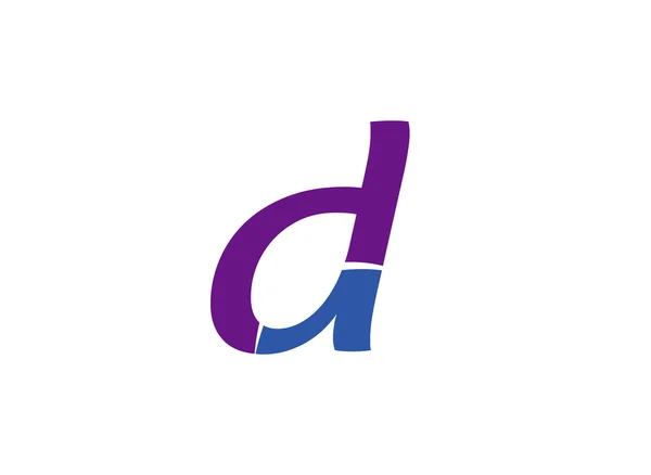 Letra D icono del logotipo elementos de plantilla de diseño — Vector de stock