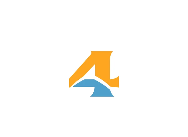 Streszczenie ikony logo numer 4 — Wektor stockowy