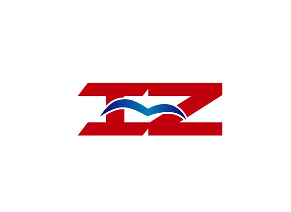 IZ company logo design — Stock Vector