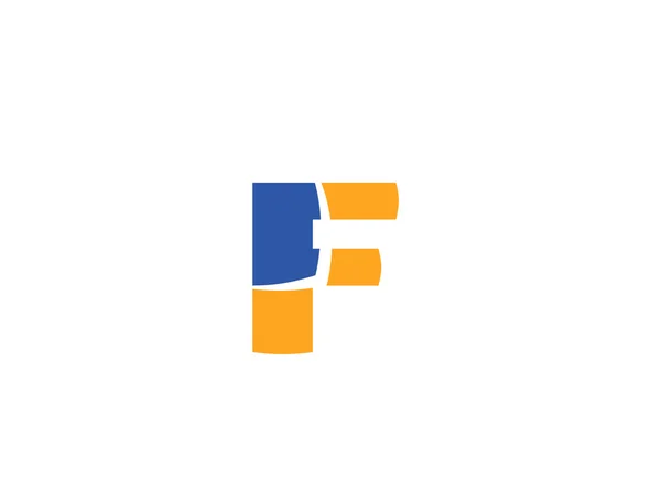 Letter F logo pictogram ontwerp template elementen — Stockvector