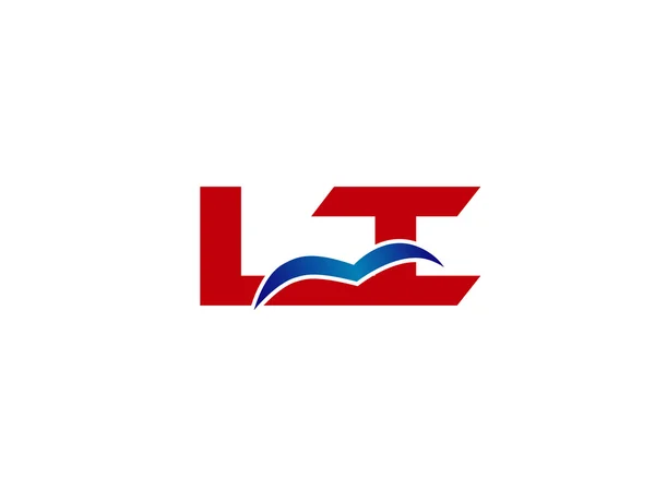 LI empresa vinculada letra logo — Archivo Imágenes Vectoriales