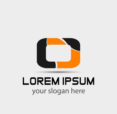 Mektubu o logo simge tasarım şablonu öğeleri. Vektör renk işareti