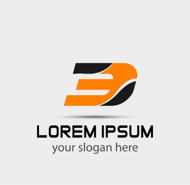 Vektör işareti logo sayı 3
