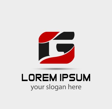 G harfi logo simge tasarlamak