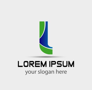 J harfi logo simge tasarlamak