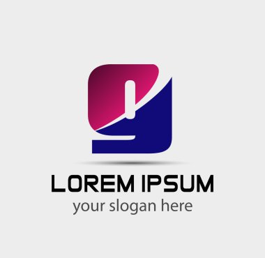 Soyut mektup G logo tasarım şablonu