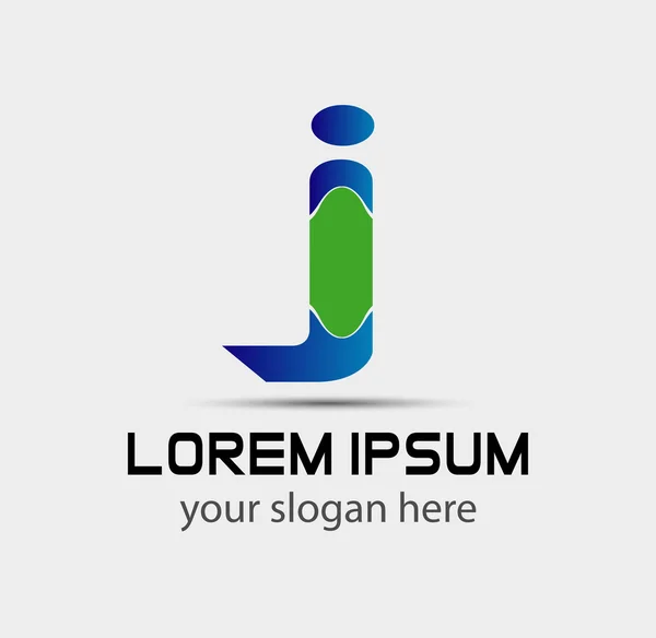 Letter J logo icon design template elements — Stock Vector