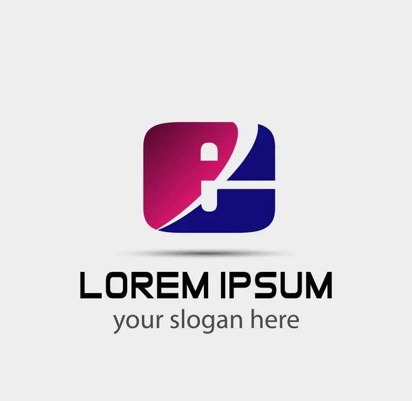 Letter e logo icon design template elements — Stock Vector