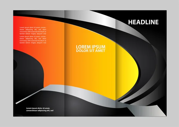 Profissional Business Trifold Brochura, Template ou Flyer design com espaço livre para sua imagem . —  Vetores de Stock