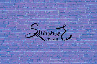 Yaz dönemi vektör kaligrafi harfleri