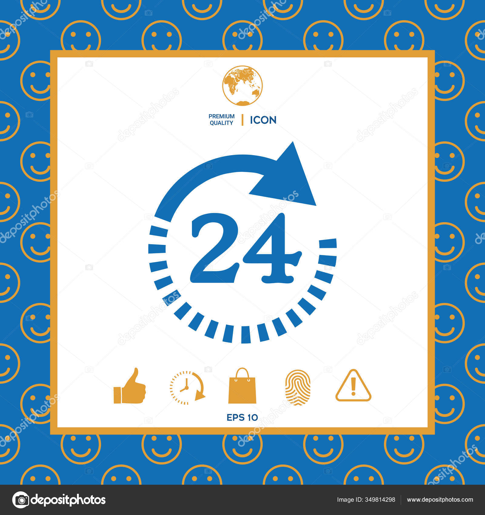 Open Clock Symbol Icon Opening Hours Symbol Icon Signs Symbols — Stock
