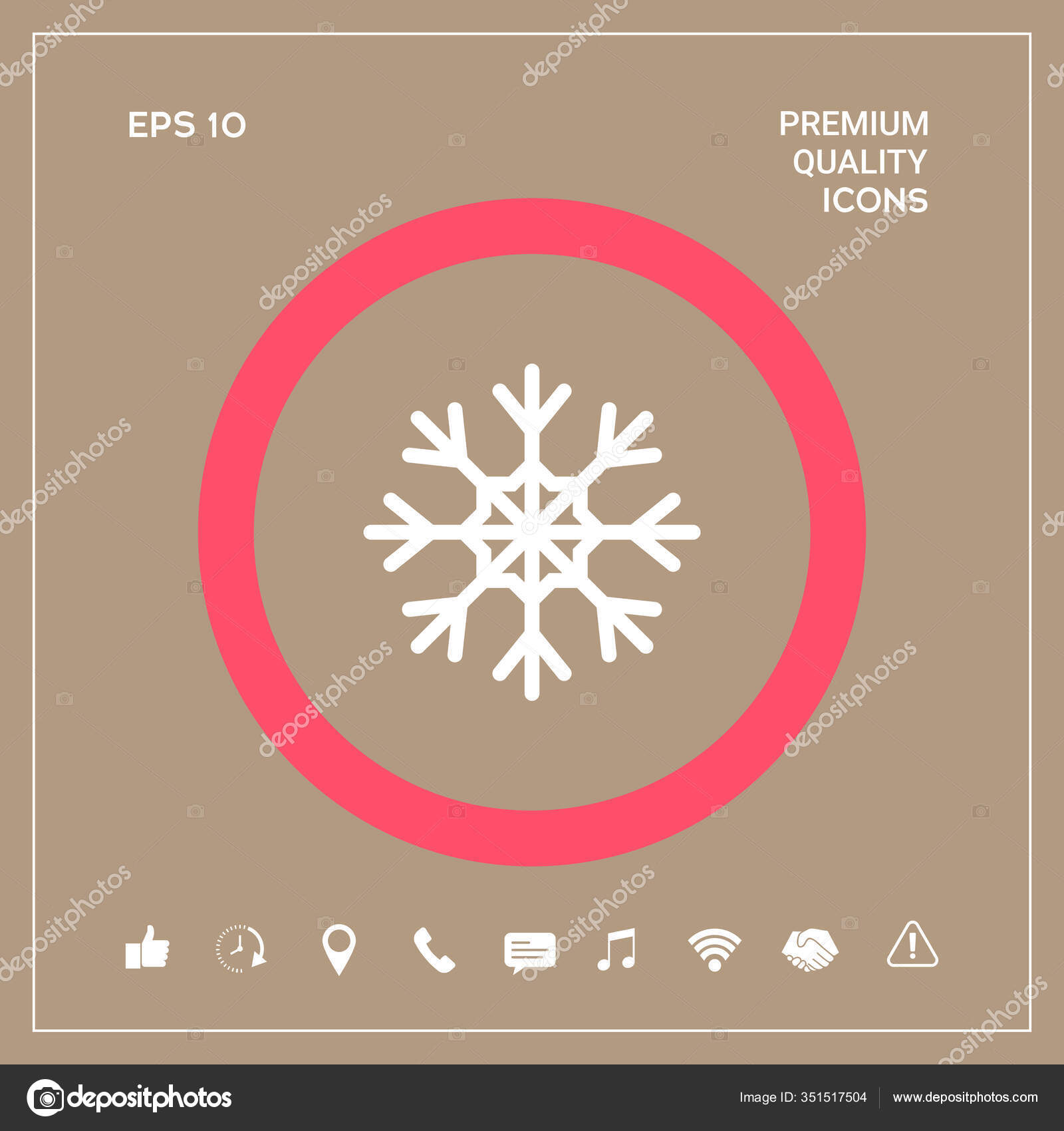 snowflake-symbol-icon-elements-your-design-stock-vector-sssheina