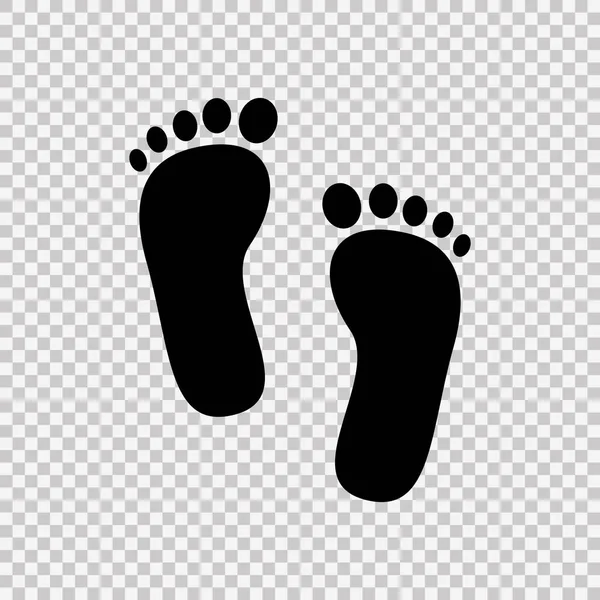 足跡アイコン シンプルな黒のスタイル ストックベクター C Ylivdesign