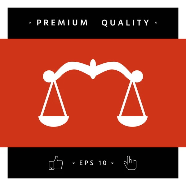 Scales Symbol Icon Elements Your Design — Stock Vector © sssheina