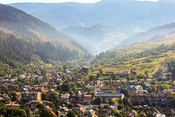 Kleines Dorf Den Bergen — Stockfoto