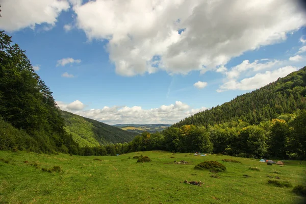 Schöne Aussicht Auf Die Berge Den Karpaten — Stockfoto