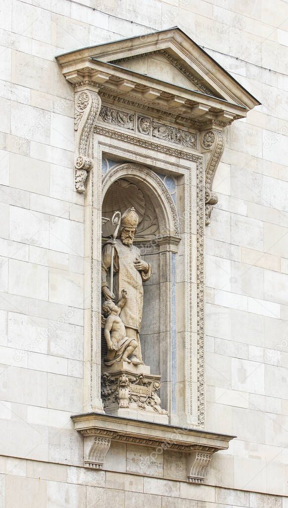 St. Aucustinus Statue in Budapest