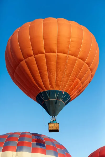 Festival Dei Palloncini Palloncini Volanti Contro Cielo Blu — Foto Stock