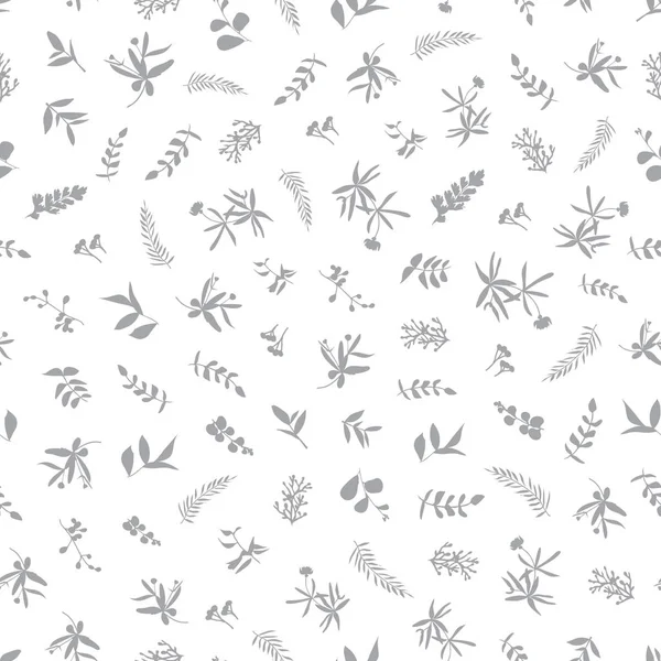 Simple abstract natural seamless vector pattern with scattered g — Stock Vector